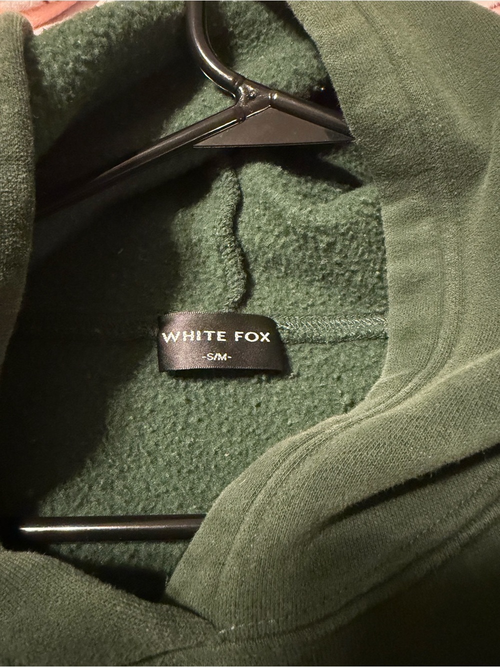 White Fox Dark Green Hoodie - Picture 3 of 3